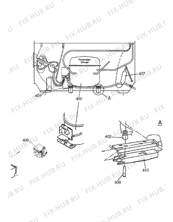 Взрыв-схема холодильника Electrolux EC2209N - Схема узла Cooling system 017